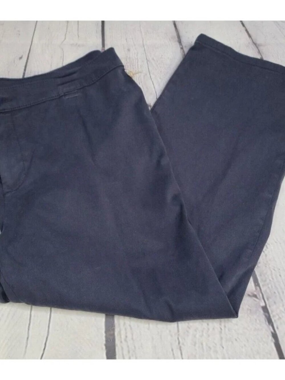 Lila Ryan Slim Straight Pedal Pushers Navy size 14 NWT